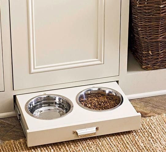 DOG BOWLS IN A Chest Of DRAWER - MBlake Home Designs